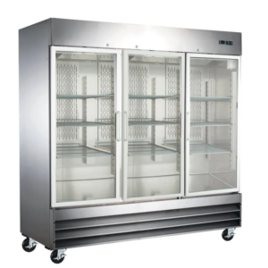Coldline Freezer, reach-in, three-section, 80-7/8"W, 72.0 cu. ft. capacity,