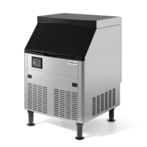 Coldline Ice Maker with Bin, cube-style (half dice), air-cooled, self-contained condenser, digital controller & display, production capacity up to 280-lb/24 hours, 80 lb storage capacity, stainless steel & black exterior, adjustable leveling feet, includes: hose, drain pipe & ice scoop, R290, 5.26 Kw, 115v/60/1-ph, cord with NEMA 5-15P, cETLus, ETL-Sanitation, ENERGY STAR®