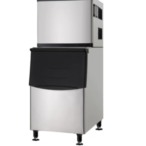 Coldline Modular Ice Maker with Bin, half cube/full cube ice, air-cooled, 500 lbs./24 hr production, 375 lb. bin capacity, adjustable thickness, digital control panel, self-clean system, includes: ice scooper, water hose, water filter & drain hose, stainless steel construction, adjustable feet, R404a, 1.24kW, 110v/60/1-ph, cord, NEMA 5-15P, cETLus, UL, CSA