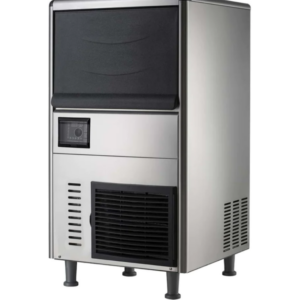 Coldline Undercounter Ice Maker with Bin, cube-syle, air-cooled, 70 lbs./24 hr production, 22 lb. bin capacity, adjustable thickness, digital control panel, self-clean system, includes: ice scooper, water hose, water filter & drain hose, stainless steel construction, adjustable feet, R404a, 270 watts, 110v/60/1-ph, cord, NEMA 5-15P, cETLus, UL, CSA