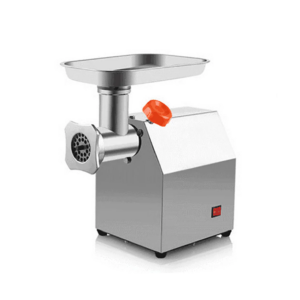 Prepline #12 Hub Meat Grinder, 8 3/5" W, 250 lbs/hour production, gear-driven, non-slip rubber feet, manual reset motor overload protection, forward and reverse switch, top-mounted handle with tray support, plastic food pusher, stainless steel exterior, #12 HUB head size attachment, 170 RPM, 120v/60/1-ph, 1 HP, 735 wattage, NEMA 5-15P, 11 amps, cord, cETLus, ETL-Sanitation