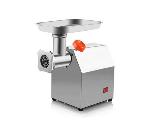 Prepline #22 Hub Meat Grinder, 9 1/3" W, 450 lbs/hour production, gear-driven, non-slip rubber feet, manual reset motor overload protection, forward and reverse switch, top-mounted