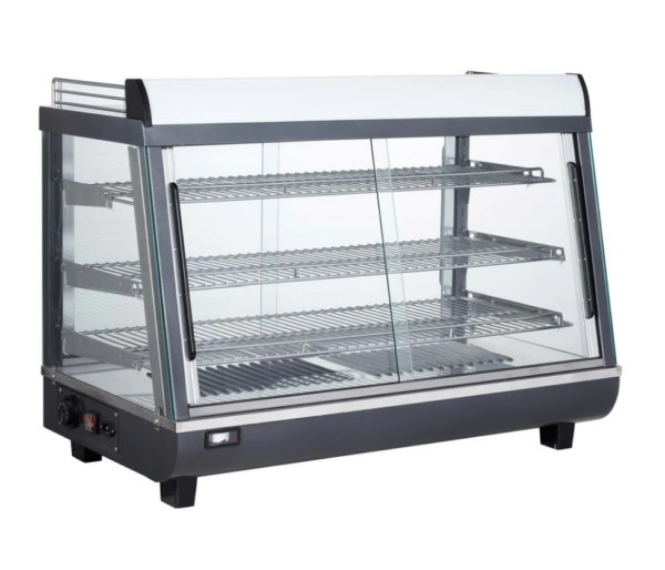 Marchia Heated Stainless Steel Countertop Display Case, 36"W, 4.8 cu. ft. capacity,