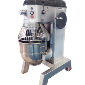 Prepline Planetary Mixer, floor model, 60 qt. capacity, 3-speed, gear driven, #12 attachment hub, timer, safety guard, emergency stop button, includes: (1) stainless steel bowl, (1) dough hook, (1) wire whisk & (1) flat beater, steel construction, rubber feet, 4 HP, 2.2KW, 240v/60/3-ph, cord, hardwired, cETLus, ETL-Sanitation